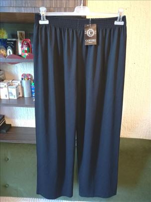 Nove zenske pantalone za punije Cadoro Crne 3XL