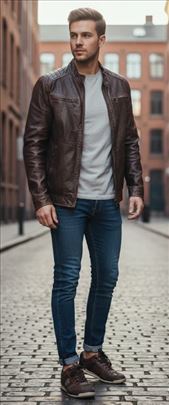 Memphis One "Atlantic" – Muške kožne patike br. 44