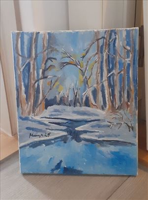 Zima umetnička slika