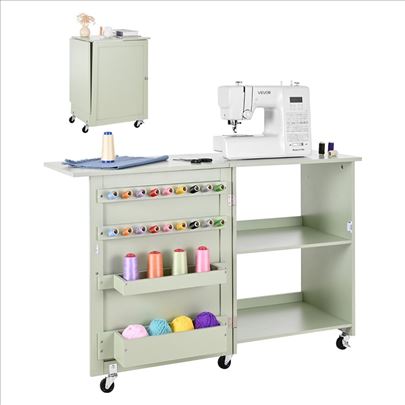 Sklopivi sto za sivenje sv zelene boje