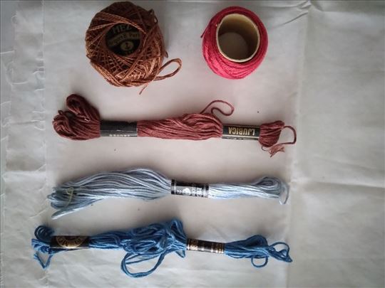 Konci za rucne radove 6 kom. crveni 40 m. novo