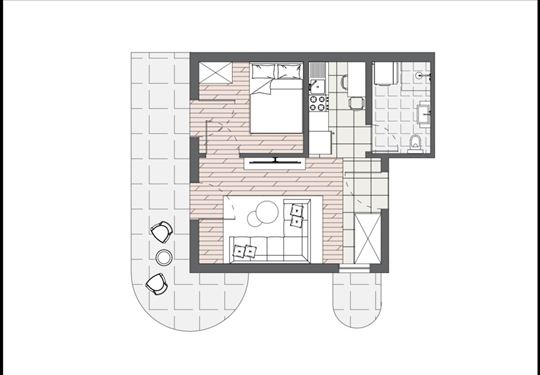 Mirijevo II Novogradnja 44m2 1.5soba