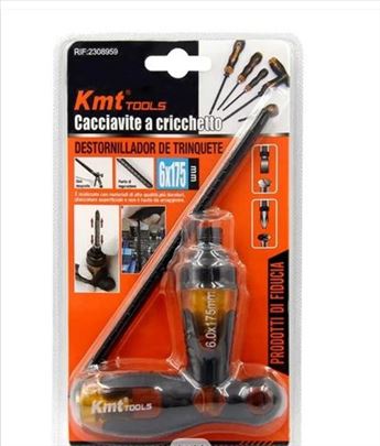 T-ključ odvijač sa čegrtaljkom