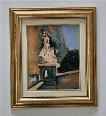 Ulje na platnu - Manastir Ostrog, prelepo!