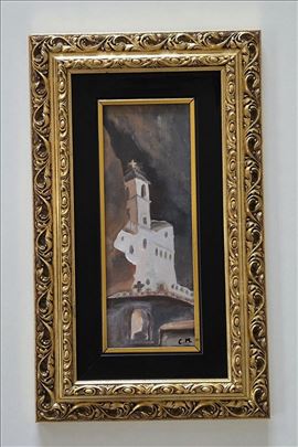 Ulje na platnu - Ostrog, prelepa slika!