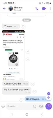 Bosch Serija 6 Mašina za sušenje veša