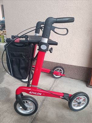 Karbonska hodalica šetalica sa torbom (crvena)