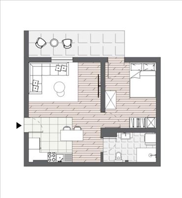 Mirijevo II Novogradnja 46m2 1.5soba