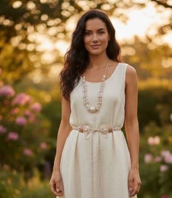 Boho Pojas / Ogrlica - Sedafni tonovi