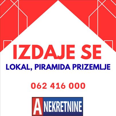 Izdaje se lokal – TC Piramida Prizemlje