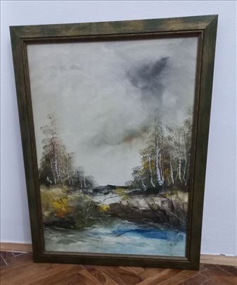 Slavoljub Inic, ulje na platnu