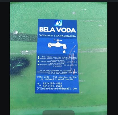 Vodoinstalater Milivoje. Bela voda-2024