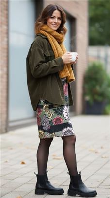 ZARA Trafaluc: Cvetna haljina-tunika (S) Upečatlji