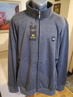 Novi muski duks sa kragnom No Copy Sivi 6XL Novo