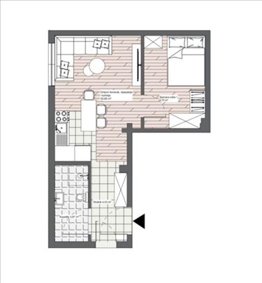 Mirijevo III Novogradnja 37m2 1.5soba