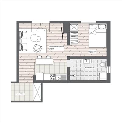 Mirijevo III Novogradnja 38m2 1.5soba