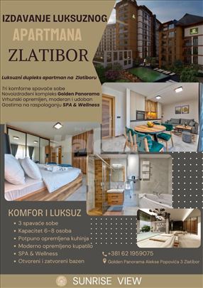 Luksuzni duplex Zlatibor Golden panorama