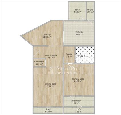 Luksuzno renoviran 2.0 stan, 85m2, sa 3 lođe