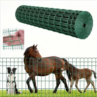 Bastenska ograda, 1.2x25m, zicana mreza 2,1mm, zel