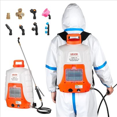 Bezicna prskalica za bastu,16l sa 8mlaznica, 90PSI