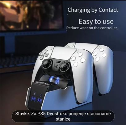 Dupli punjac za ps5 dzojstik sony PlayStation novo