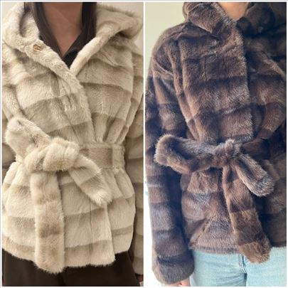 Bundice kratke, imitacija nerca, 2 boje