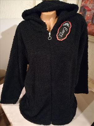 Nov zenski dzemper sa kapuljacom Emre 5XL 6XL Crni