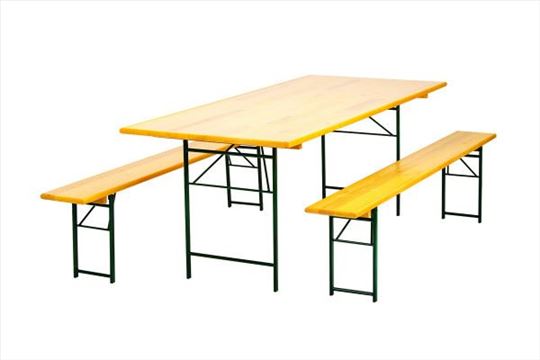 Sto slavski sa klupama - pivski set 220X90