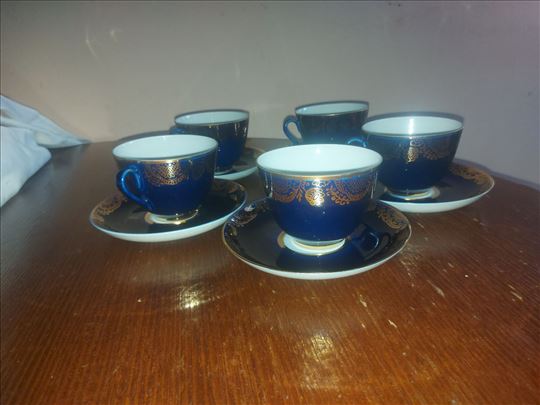 Lomonosov kobalt set sa pozlatom