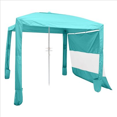 Nadstresnica za plazu 2.4x2.4m, svetlo zelena