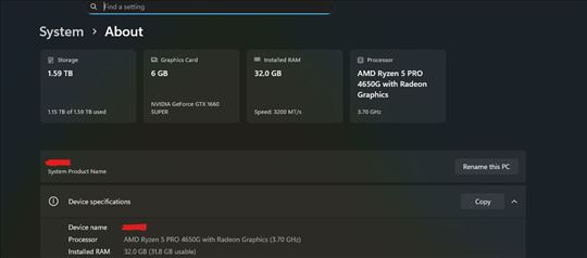 Polukonfiguracija Ryzen 5 4650g