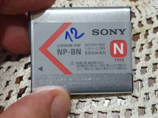 SONY NP-BN orginal baterija Li ion 3.6v 600mAh