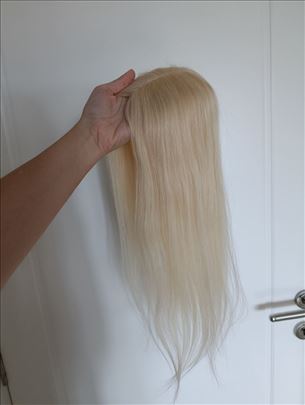 Tupe od prirodne kose plavi 50cm