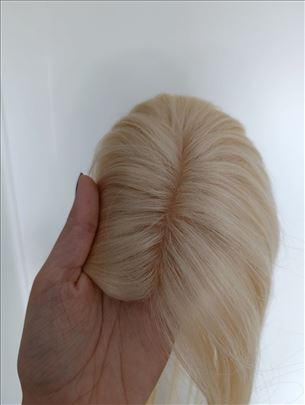 Tupe plavi od prirodne kose 35-36cm