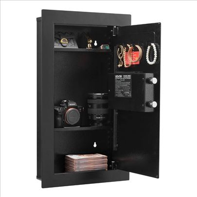 Zidni sef sa lozinkom i kljucem 63x10x37cm