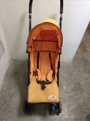 Kisobran decija kolica narandzasta,polovna 