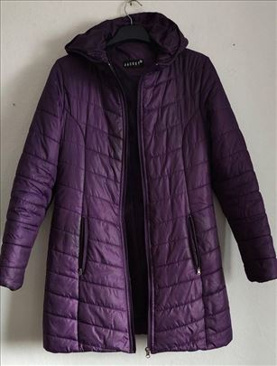 Ljubičasta JACKET® štepana jakna sa kapuljačom