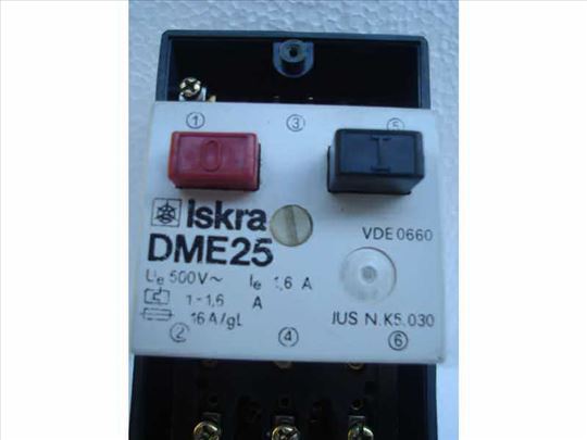 Motorna zaštitna sklopka Iskra DME25 1-1,6A
