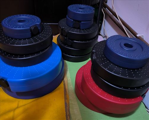 Plastični pvc tegovi fi30mm 98kg (1kg 170din)