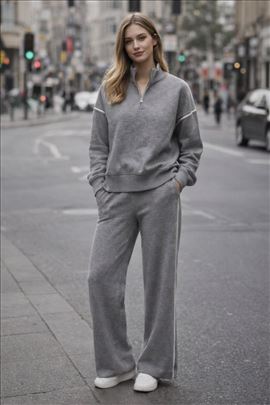 Ženski komplet Novo sa etiketom – siva boja