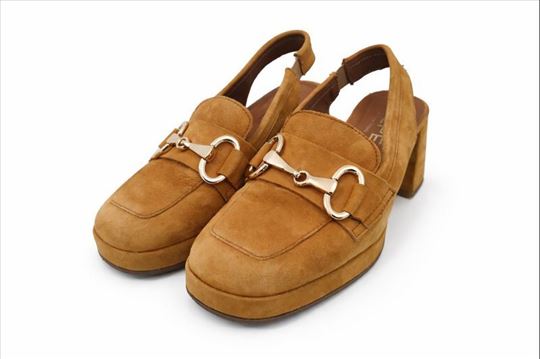 ALPE kožne sandale prirodna velur koža 38 