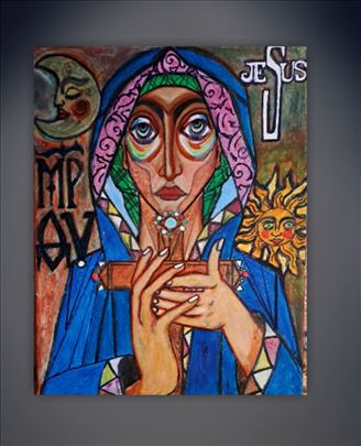 Bogorodica akril+ulje 