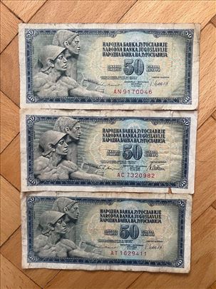 50 dinara 1968,1978,1981 - 7 cifara