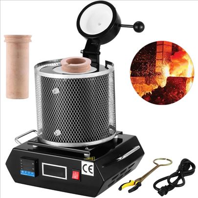 Pec za topljenje metala,keramic. loncic 3kg, 1350W