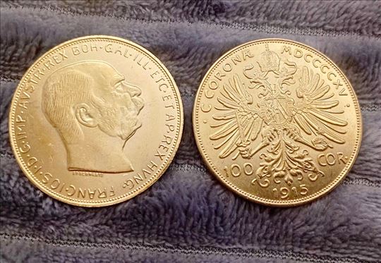 Replika 1915 100 kruna Franz Joseph I - 1 unca