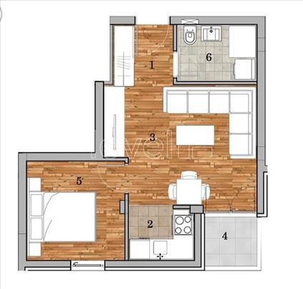 Stan,Novi Sad,Telep Južni,kv: 36.97, € 99819