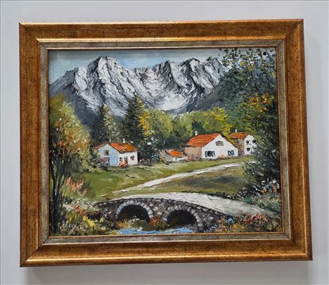 Ulje na platnu - Oaza mira, prelepa slika!