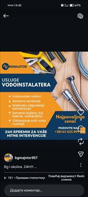 Vodoinstalaterske usluge i hitne Intervencije 24H
