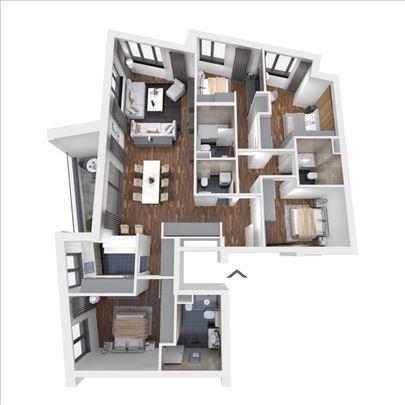 Nov lux 5.0 stan-Centar-Belgrade Center Residence