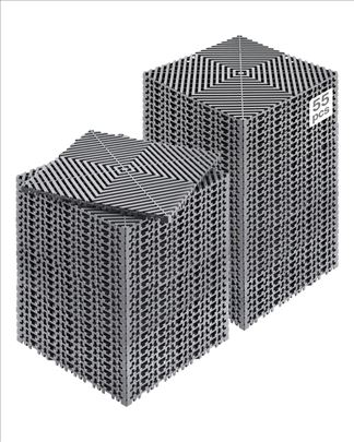 Prostirke za podove, 30.5x30.5cm, 55kom, sive